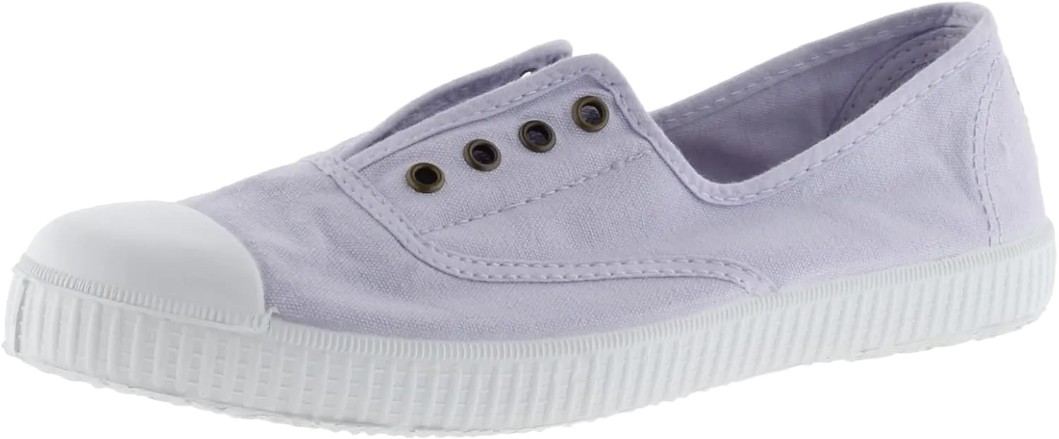 Women's Inglesa Tintada Puntera Canvas Lace-Up Sneaker 23 EU Iris
