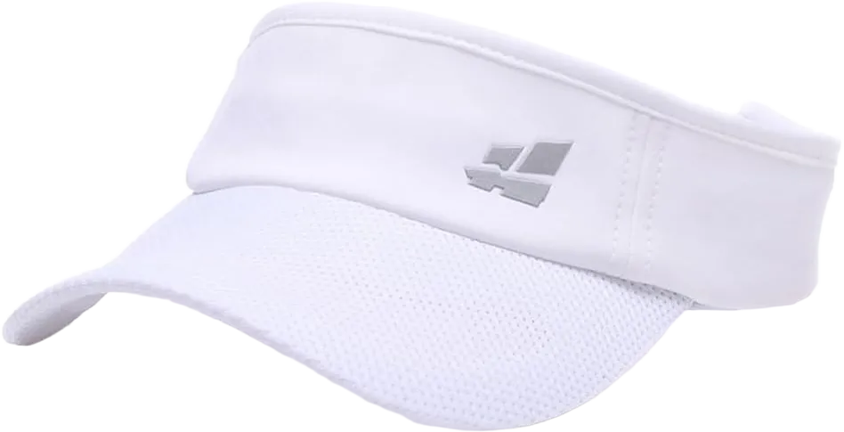 Quanhaigou Sun Visor for Men Women,Premium Sports Tennis Golf Running Hat, Mesh Adjustable Cap One Size Mesh White