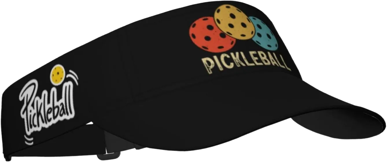 Pickleball Workout Hats for Women Vintage Sun Visor Hat for Womens Uv Protection Cap Pickleball Sun Protection Hat Black