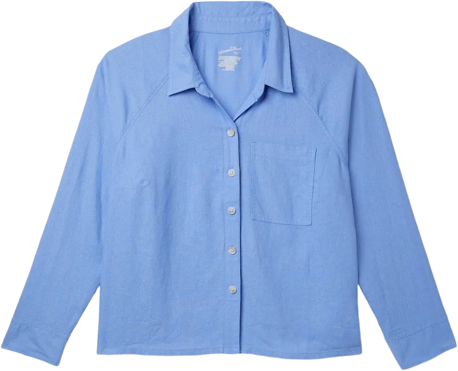 Women&#39;s Long Sleeve Adaptive Button-Down Shirt - Universal Thread&#8482; Blue 4X