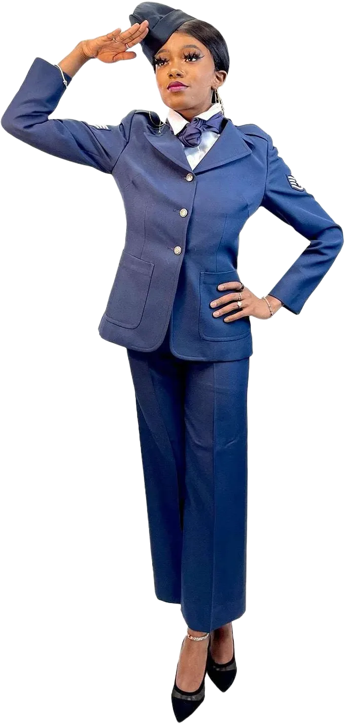 Air Force Navy Blue Uniform Women's Costume