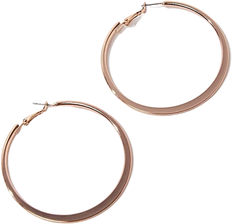 Flat Hoop Earrings