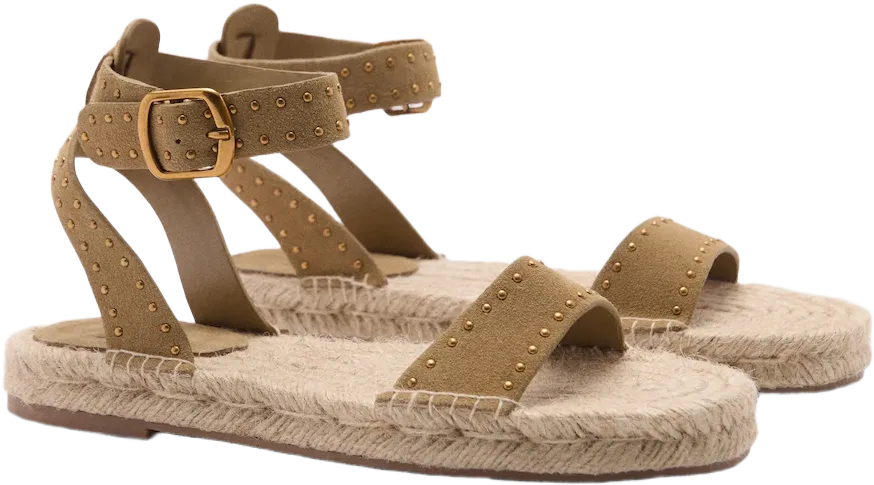 Studded leather sandals