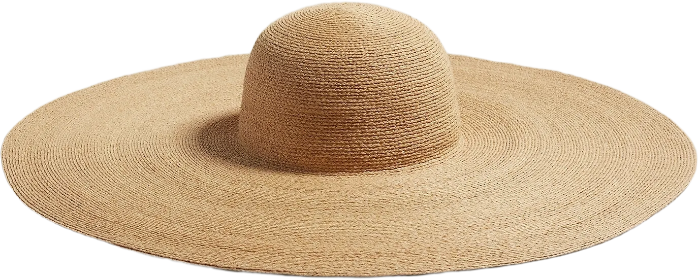 Oversized Raffia Straw Hat