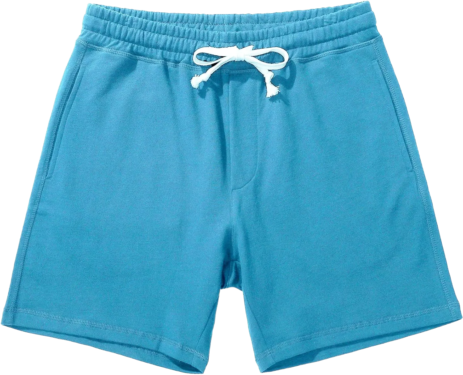 AMY COULEE Mens Athletic Workout Shorts 5.5" Cotton Casual Shorts Elastic Waist Joggers Sports Sweat Shorts X-Large Blue