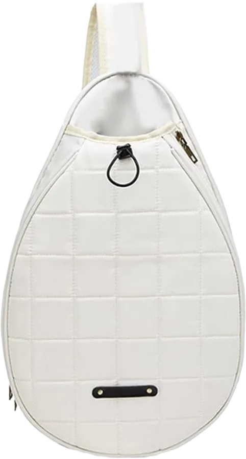 Tennis Bag, Tennis Sling Backpack Crossbody Water Resistant for Men Women, Holds Tennis Badminton Pickleball Rackets