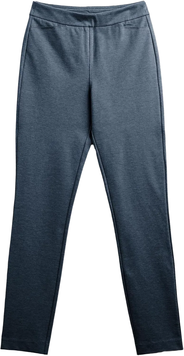 Ministry of Supply Women's Fusion Straight Leg Pant, Resilient Stretch, Shape Retention, Wrinkle resistant, Moisture-Wicking XX-Small Navy Heather
