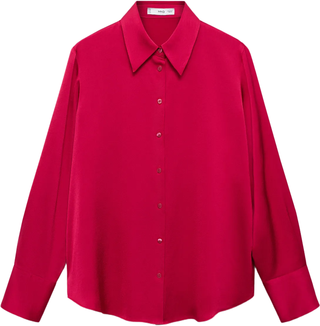 Satin finish flowy shirt