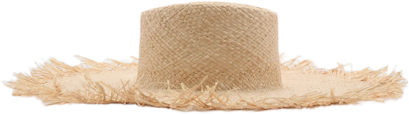 Natural fibre maxi hat