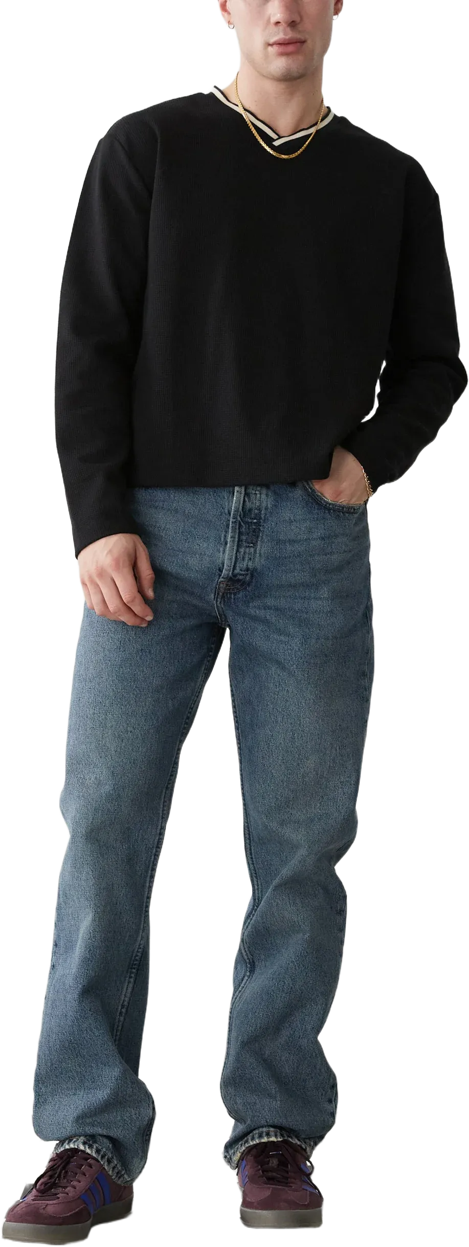 Dr Denim Dash regular fit straight leg jeans in canyon mid vintage midwash blue