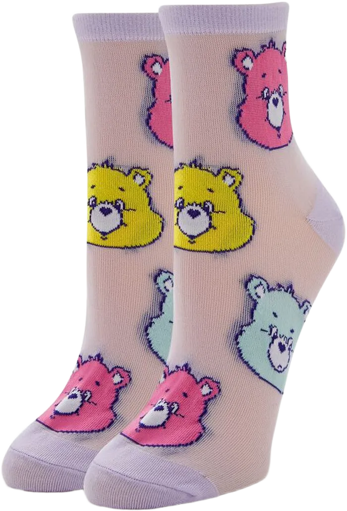 Care Bear Print Crew Socks