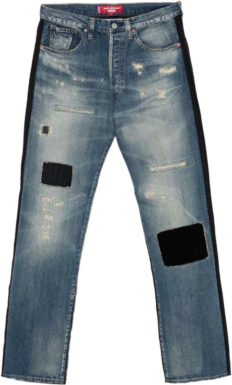 patchwork jeans