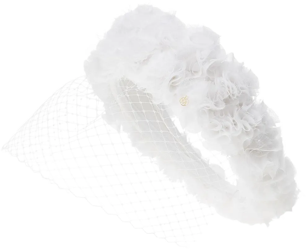 Constance tulle-detail tiara
