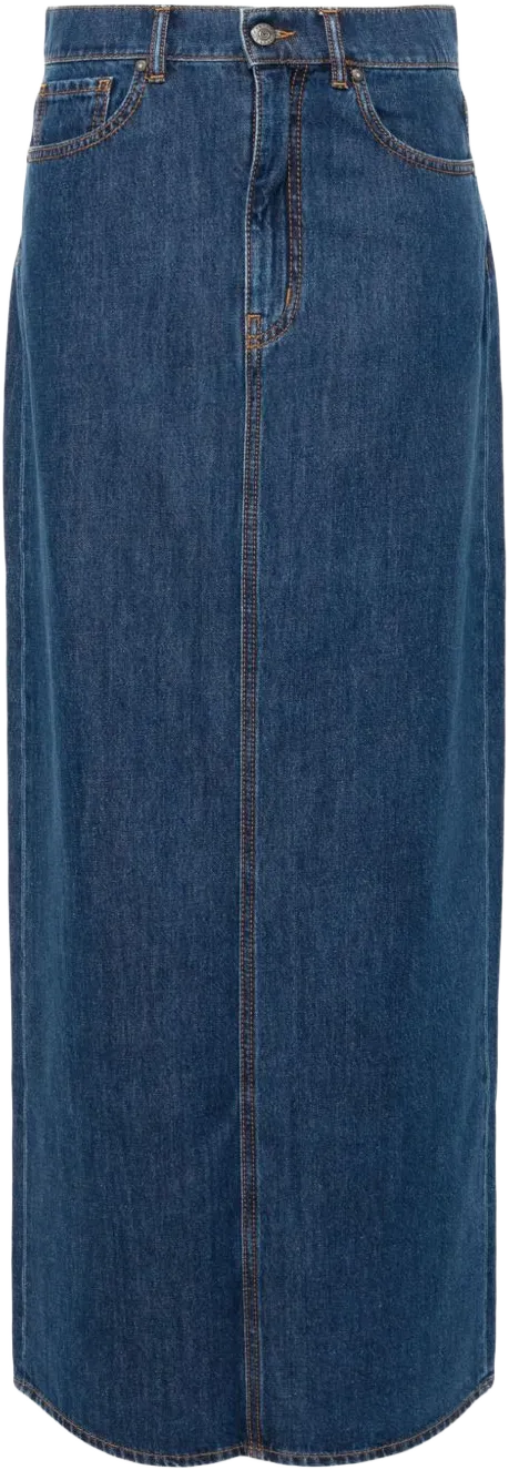 cotton denim skirt