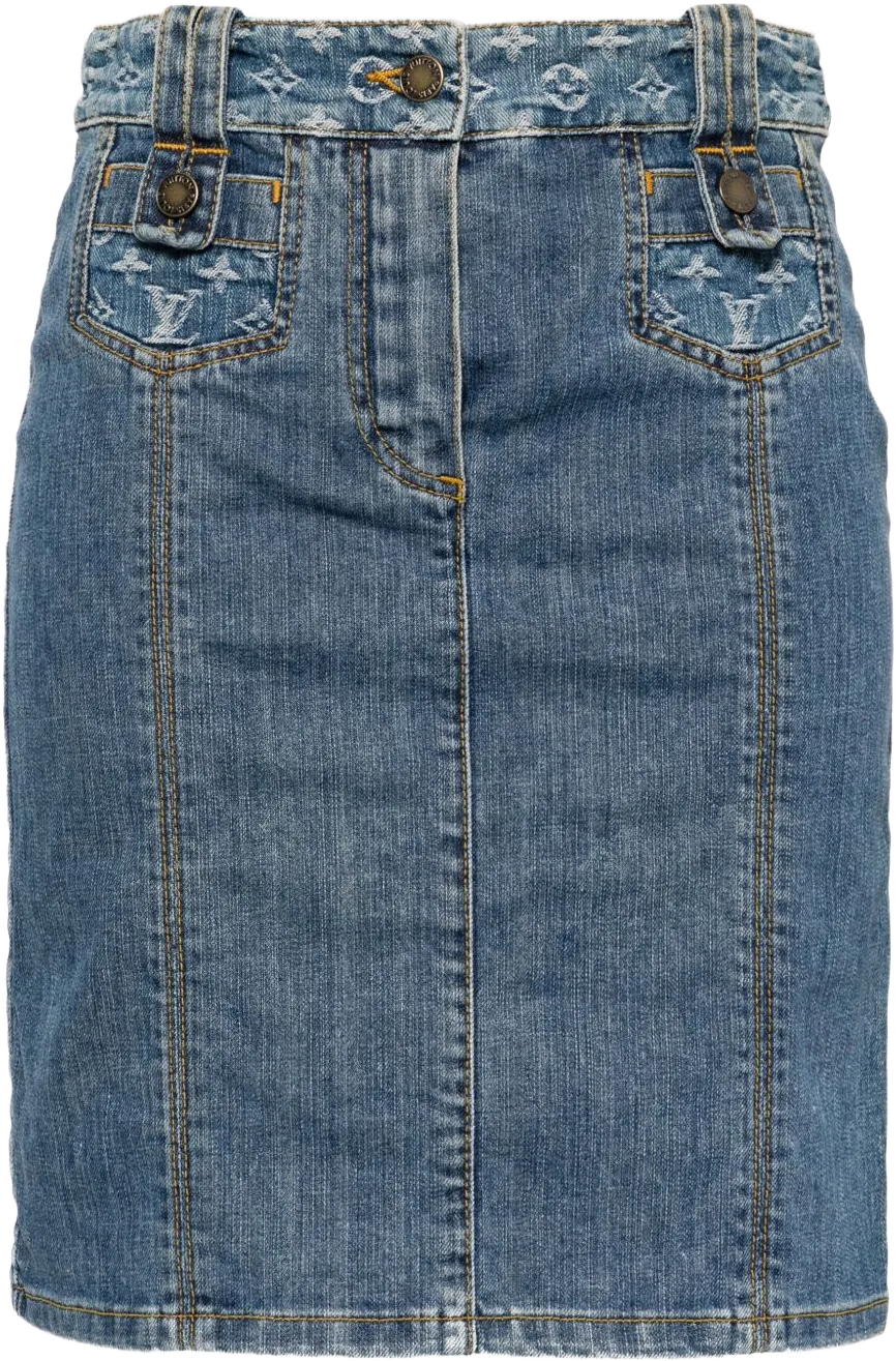 1990-2000s denim skirt