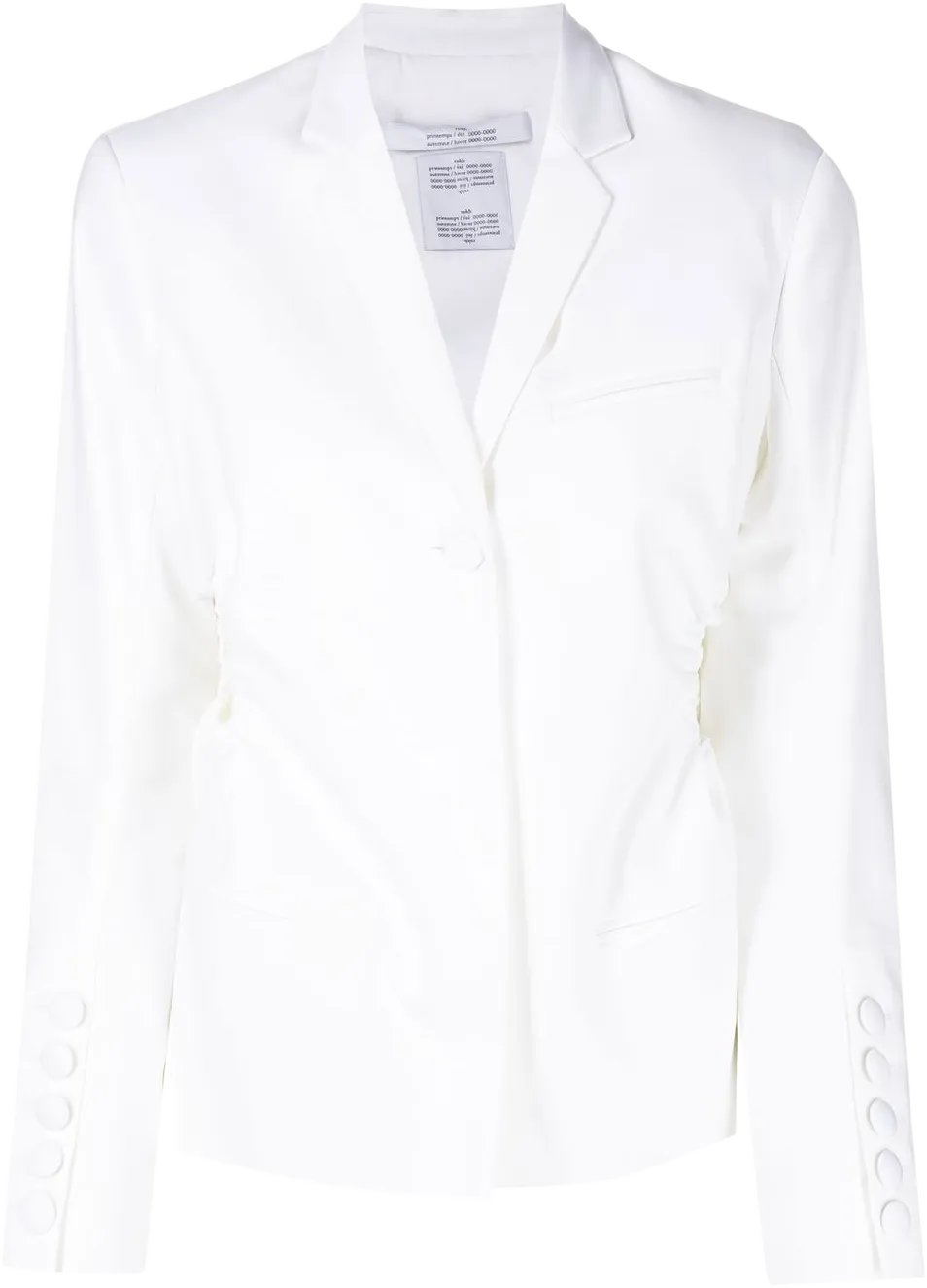 cut out tailored blazer