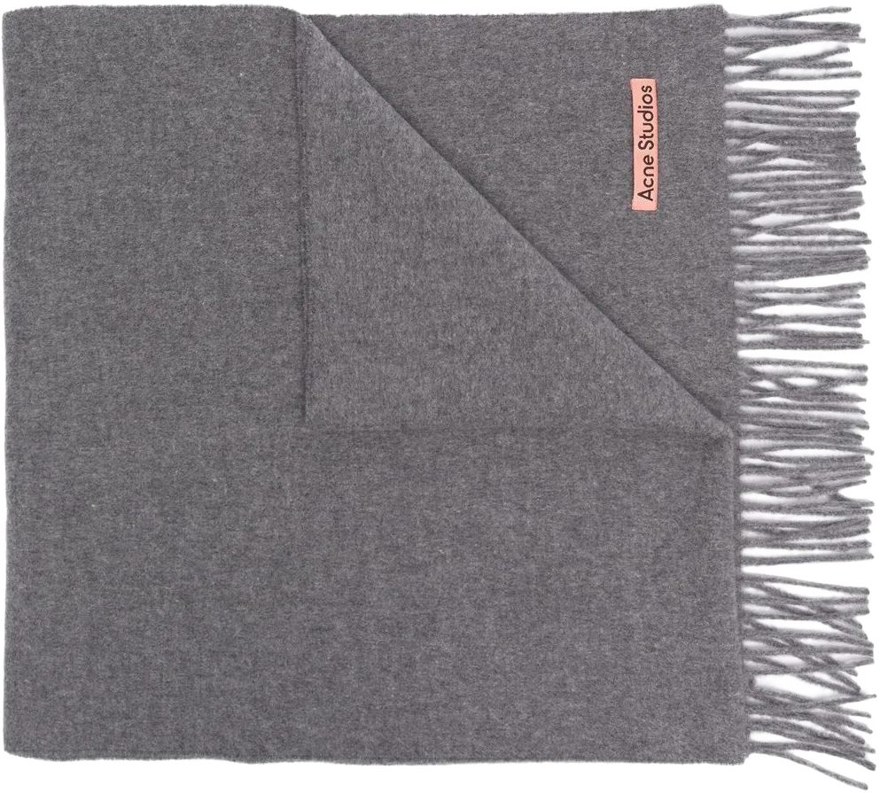 fringed wool scarf