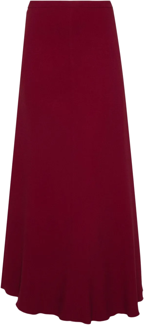 crepe maxi skirt