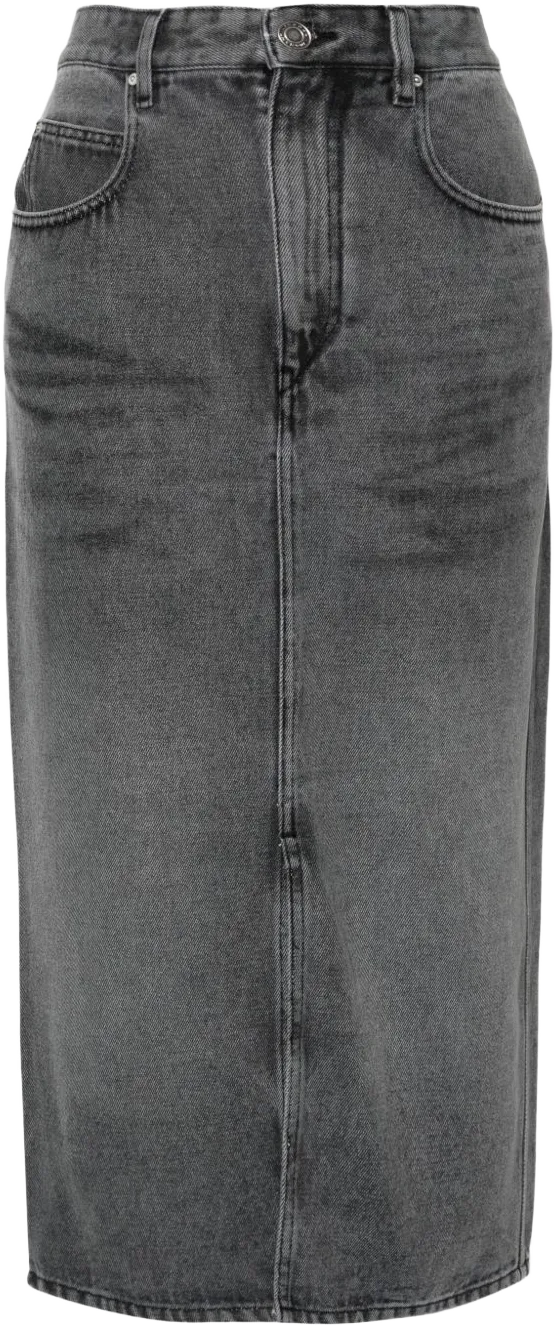 Tilauria denin midi skirt 