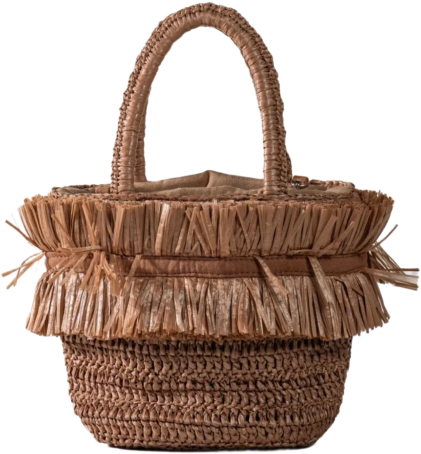 Andrea fringed tote bag