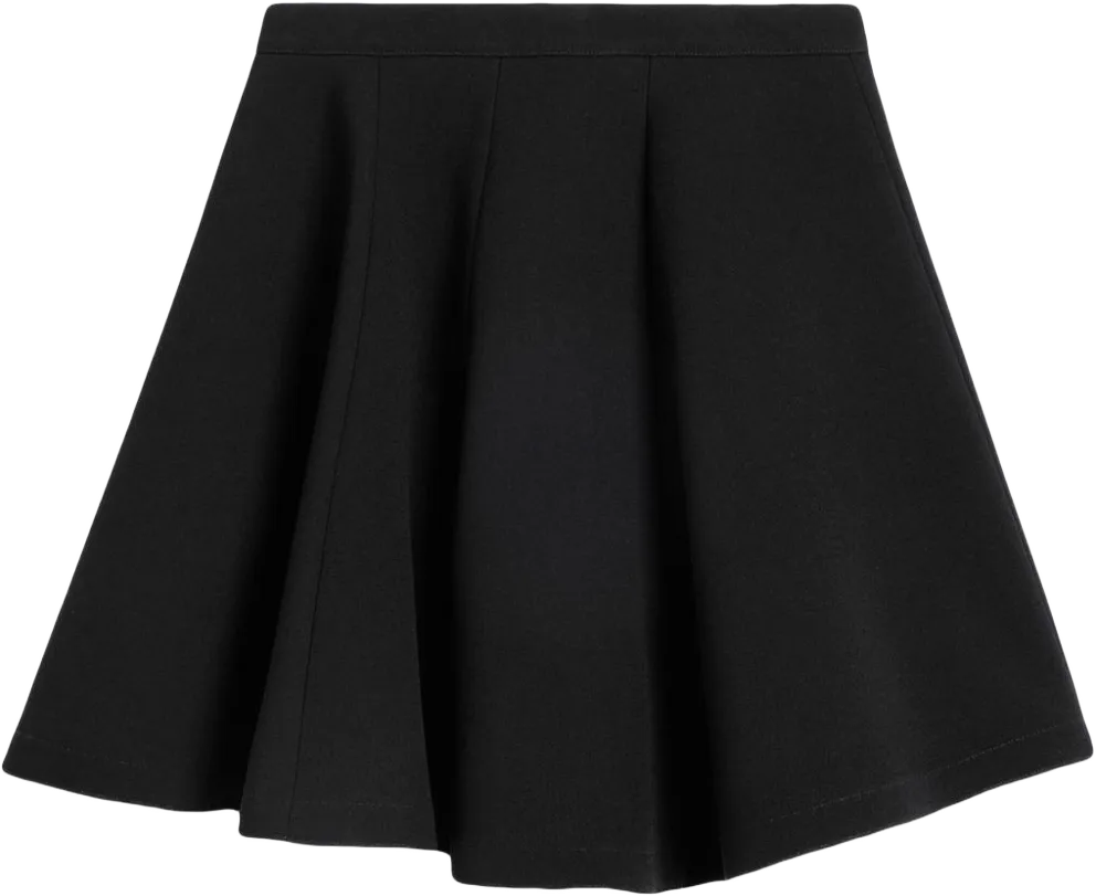 virgin-wool skater skirt