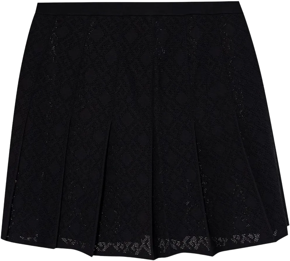 pleated mini skirt
