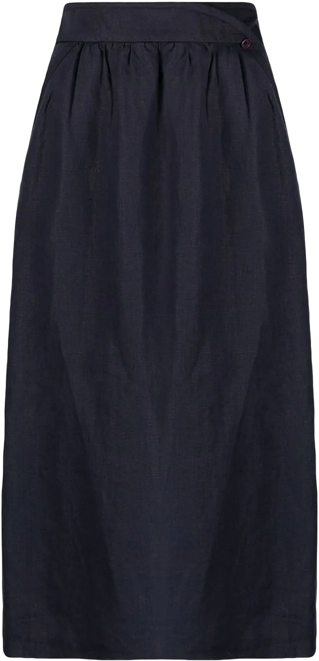 1990s knee-length wrap skirt