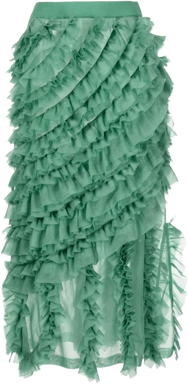 Sarafina ruffled midi skirt