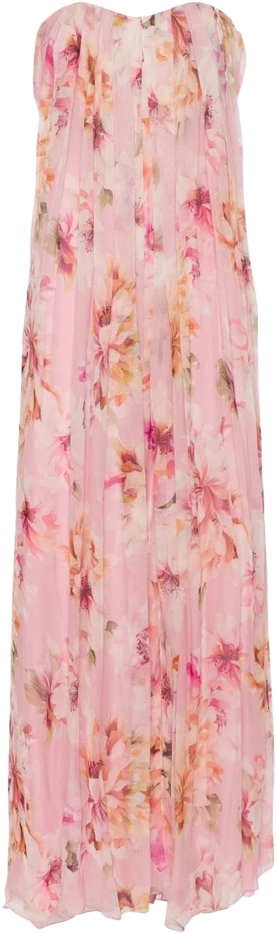 floral-print maxi dress