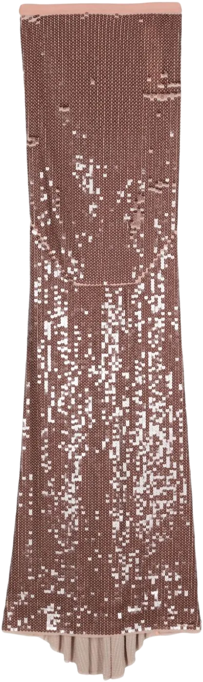 sequin-design mermaid maxi skirt