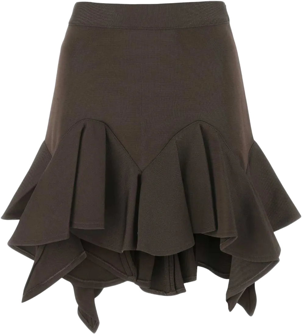 ruffle-detail mini skirt