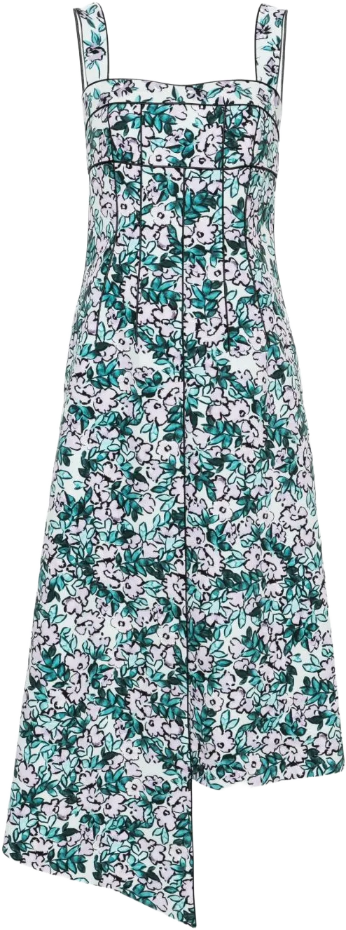 Carson floral-print midi dress