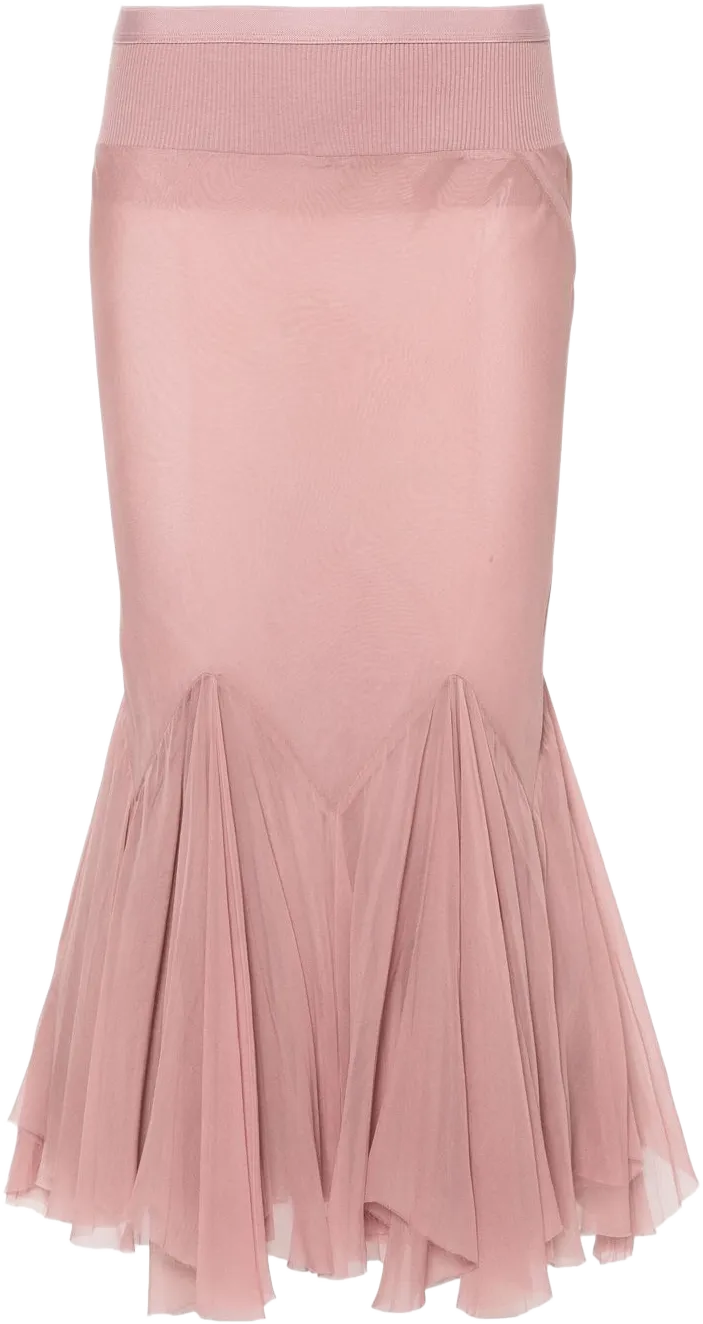 plissé maxi skirt