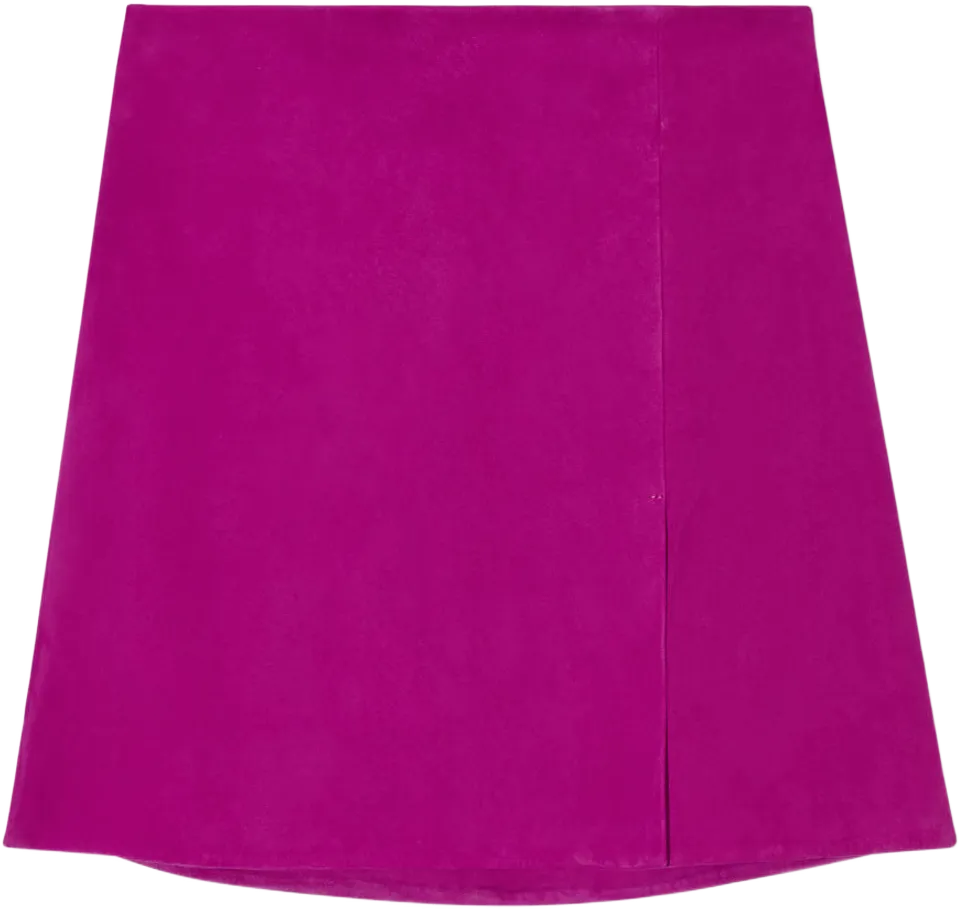 A-LINE SUEDE SKIRT