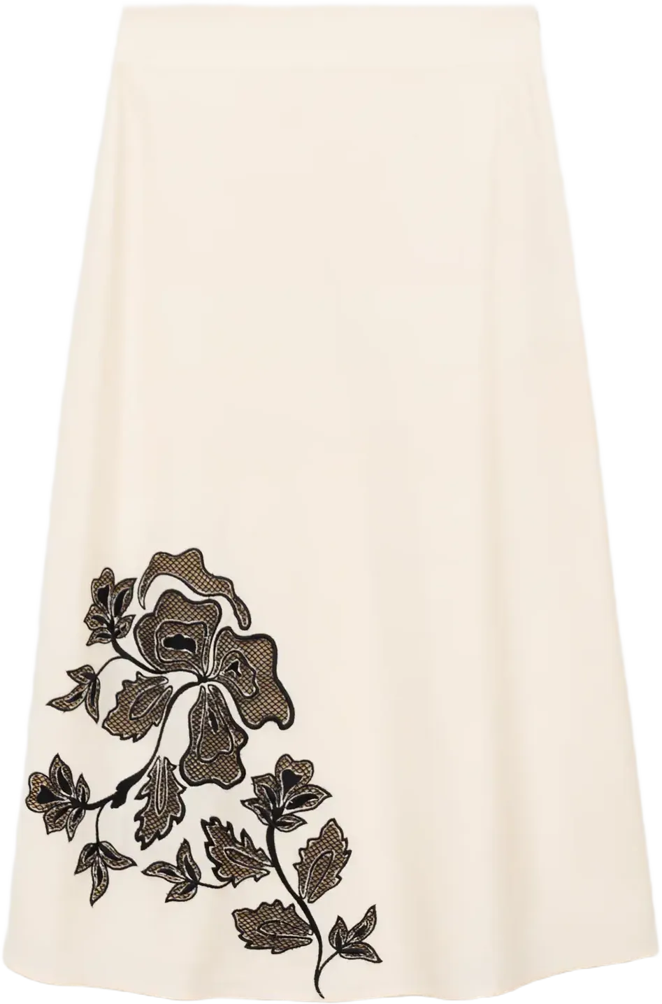 Embroidered long skirt