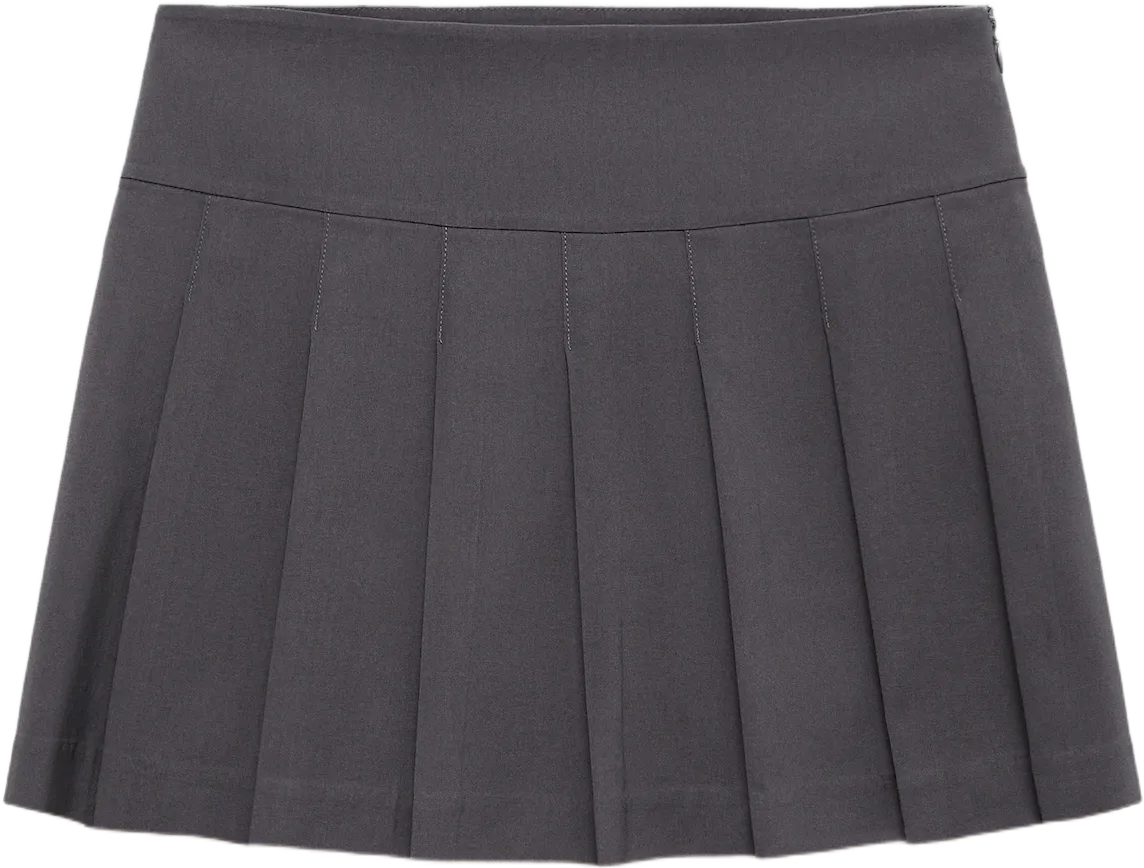 Pleated mini-skirt