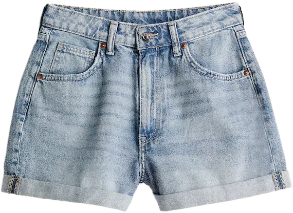 High Waist Denim Shorts