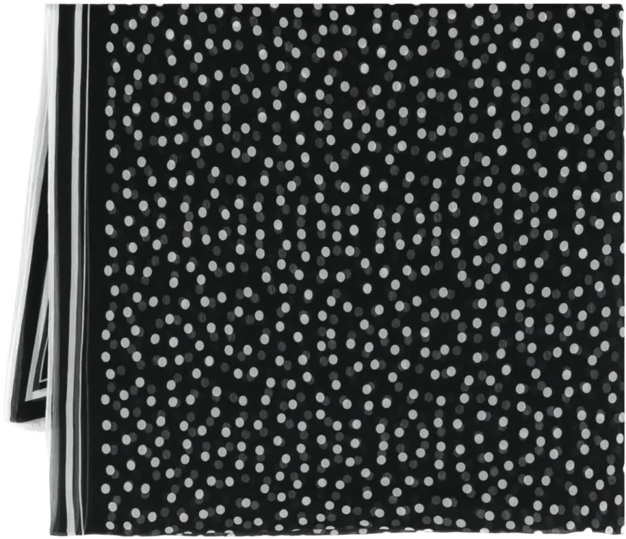 polka dot silk scarf