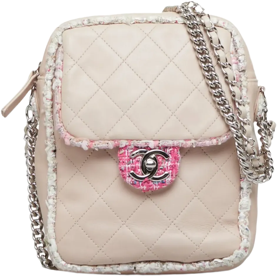 2019 tweed trim crossbody bag