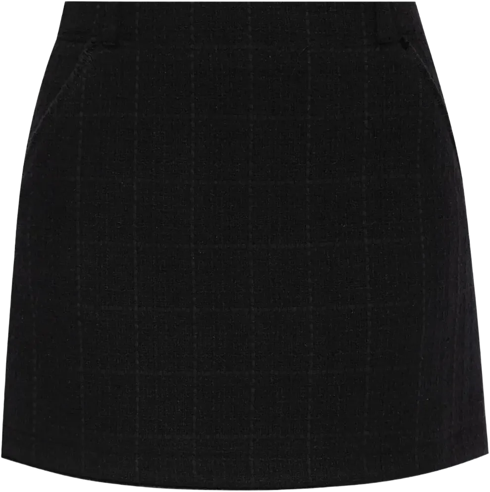 tweed mini skirt