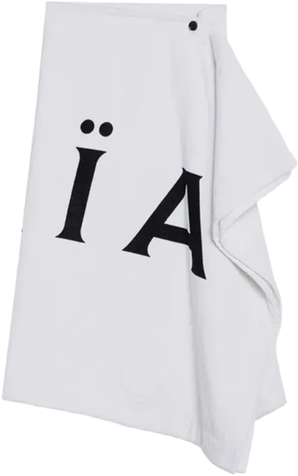 Alaia White Cotton Towelling Skirt Women