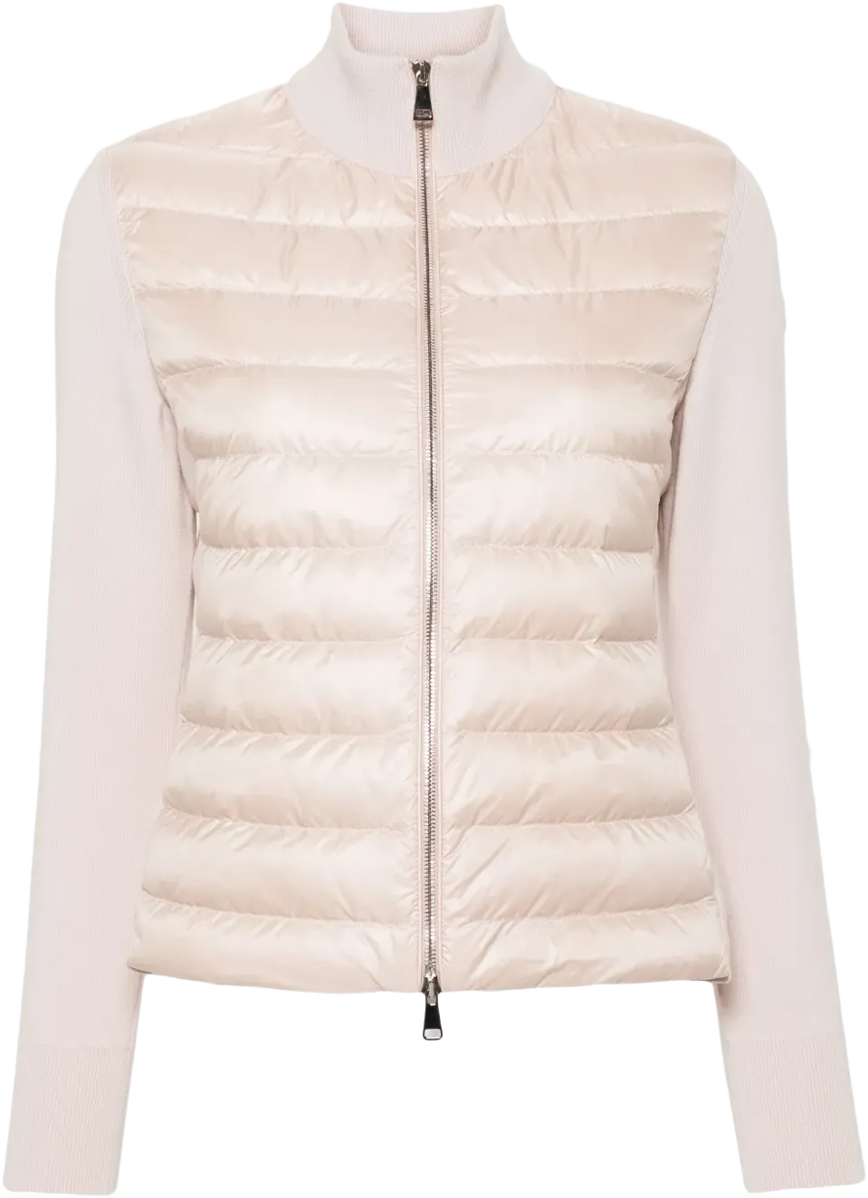 panelled puffer jacket
