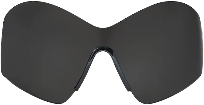Mask Butterfly Sunglasses in Black