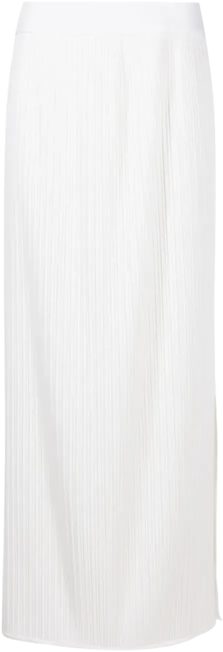 pleated maxi skirt