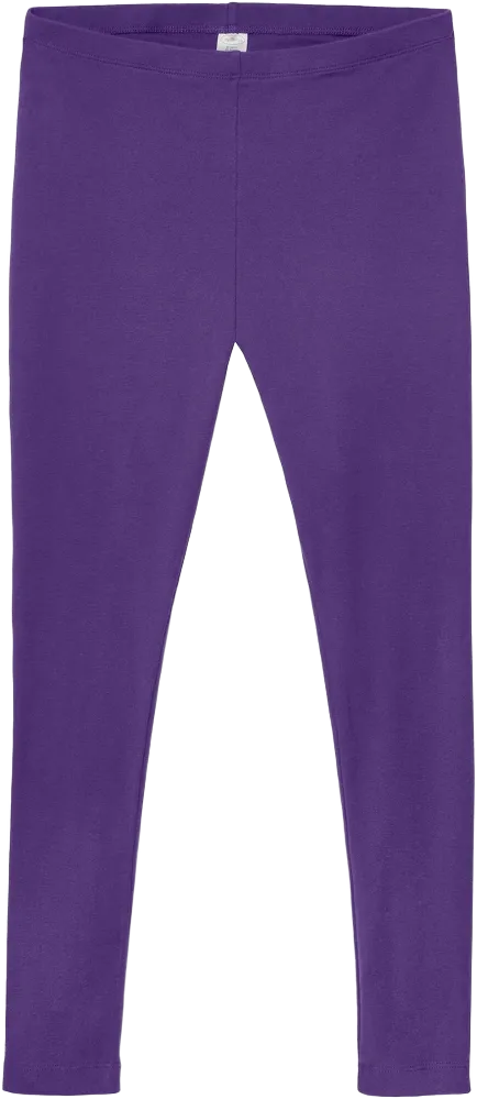 City Threads Women's Soft 100% Cotton Leggings, USA-Made Comfortable Everyday Wear (Regular Fit) - Purple - S