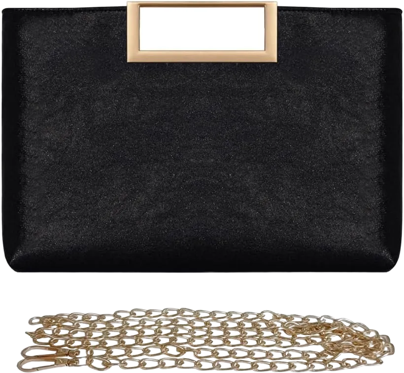Women Clutch Purse PU Leather Chain Crossbody Bags Shiny Oversize Clutches Female Handbag Purses