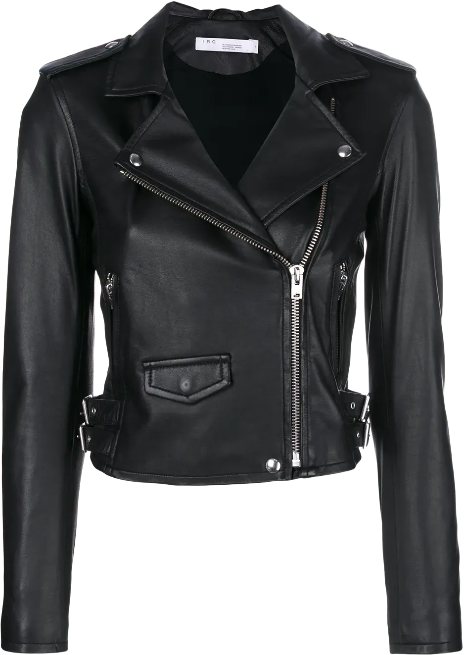 cropped biker jacket