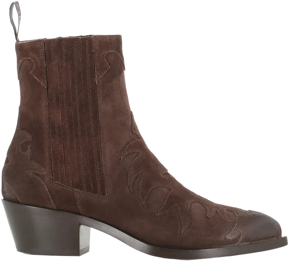 45mm western suede cowboy boots