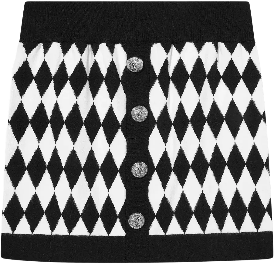 geometric-print skirt 