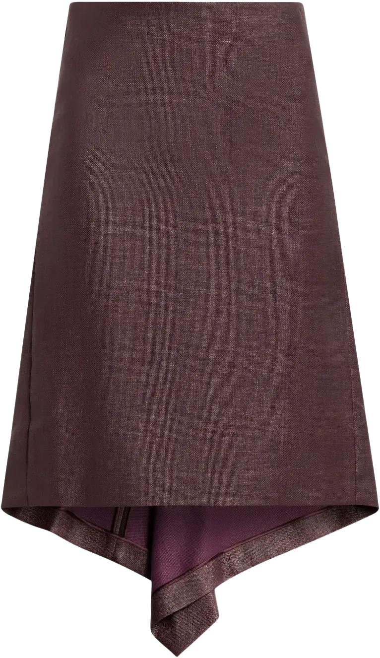 Asymmetric skirt